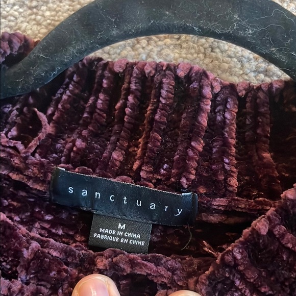 Sanctuary Purple Crew Neck Sweater - Picture 3 of 6